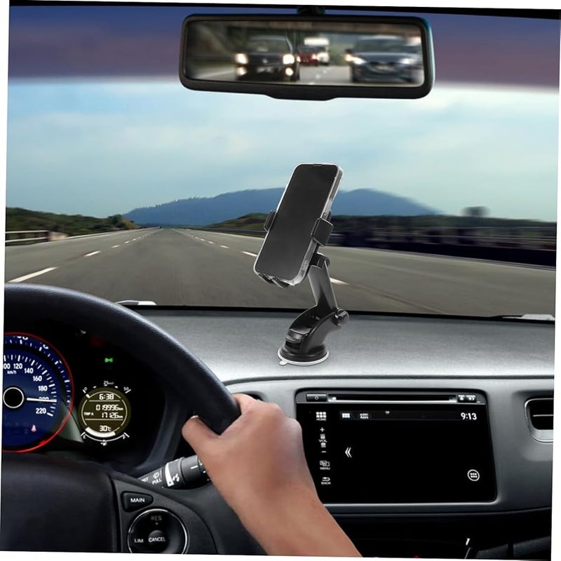 Universal Car Phone Holder Dashboard Mount with 360 Rotation Strong Suction Cup Easy Install All Mobile Devices - Image 4